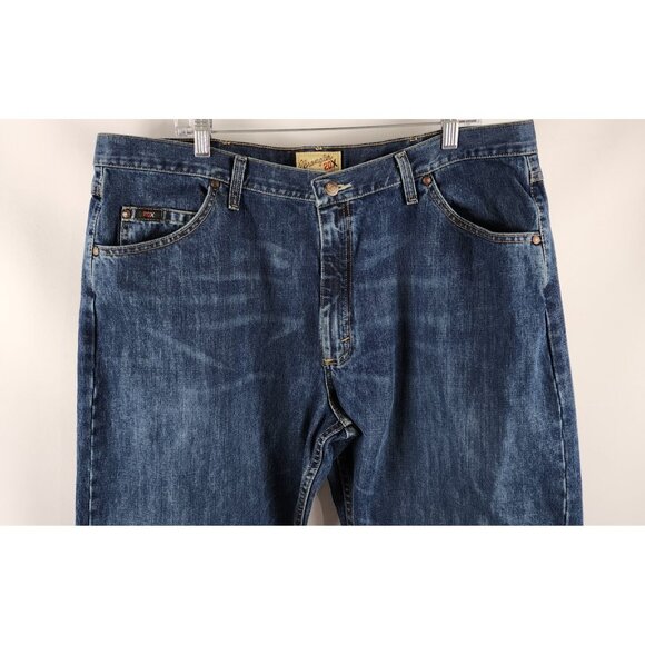 Wrangler 20X Jeans Mens 40x32 Blue Straight Leg Denim - Picture 2 of 9